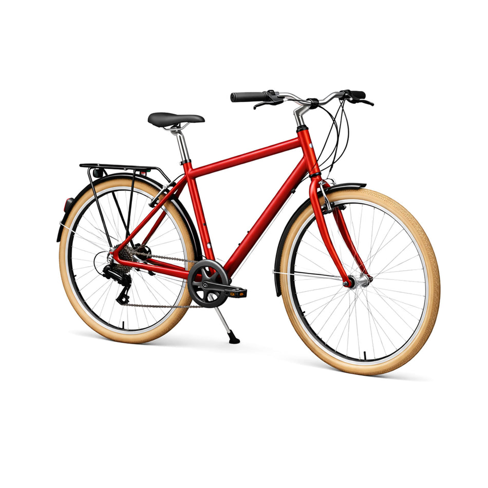Civita Urban Commuter Bike 7-Speed with Rack & Mudguards