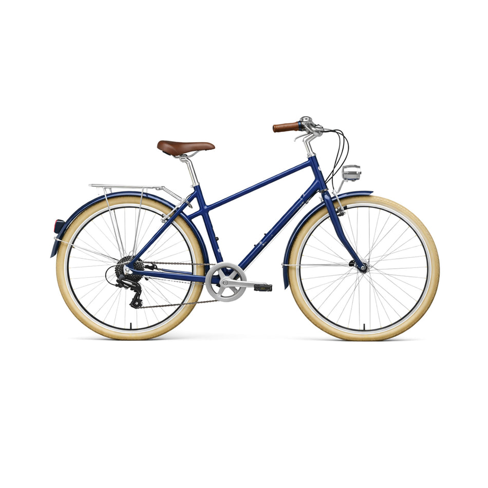 Classic City Bike with Rack, Mudguards & Front Light