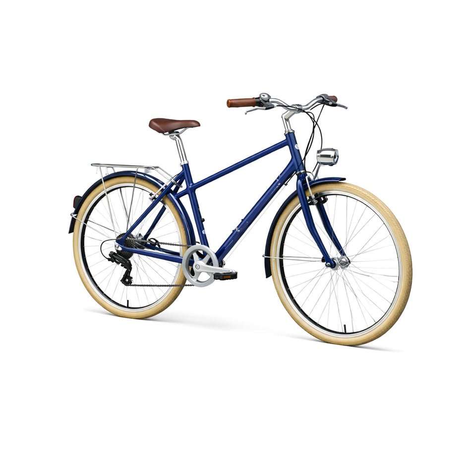Classic City Bike with Rack, Mudguards & Front Light
