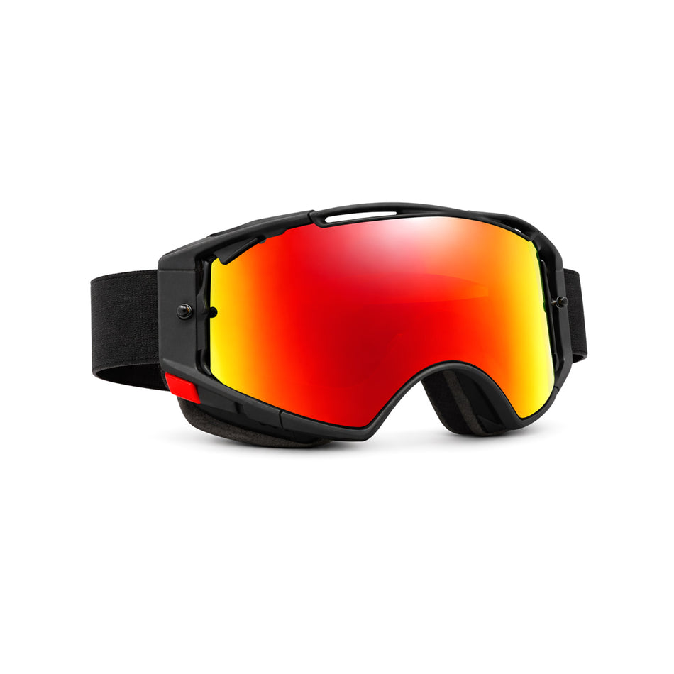 Off-Road Bike Goggles with Panoramic Lens & Adjustable Strap