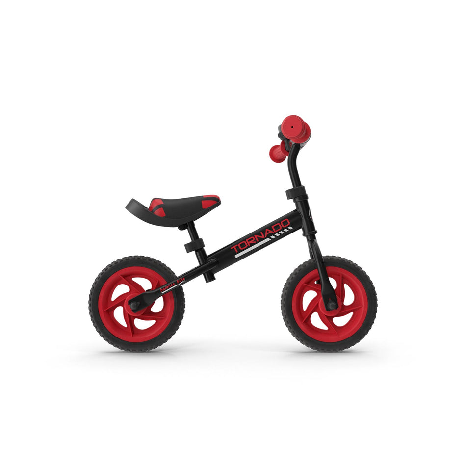 Balance bike with shock absorbing tires