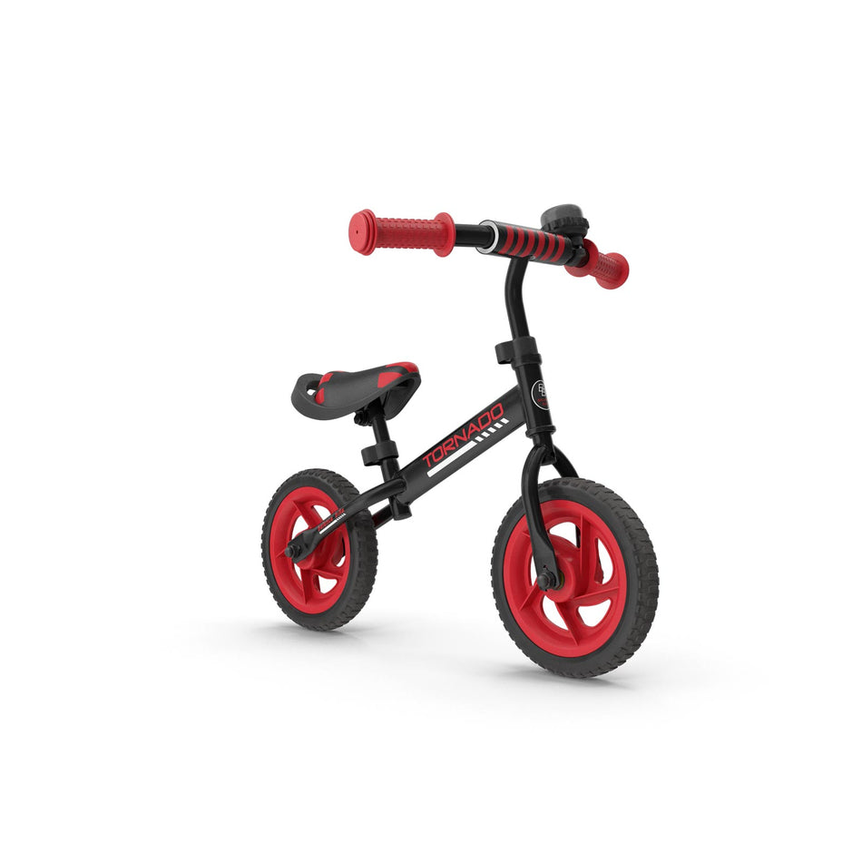 Balance bike with shock absorbing tires